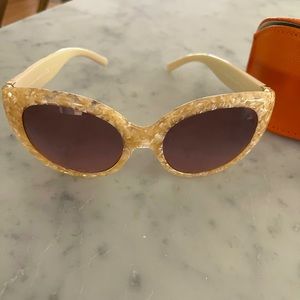Tory Burch Cream & Tortoise Sunglasses